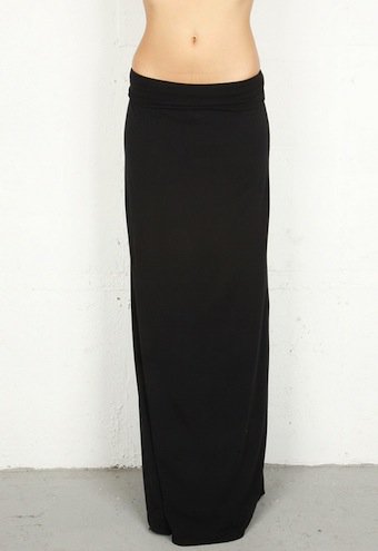 Splendid Maxi Convertible Tube Dress/Maxi Skirt in Black