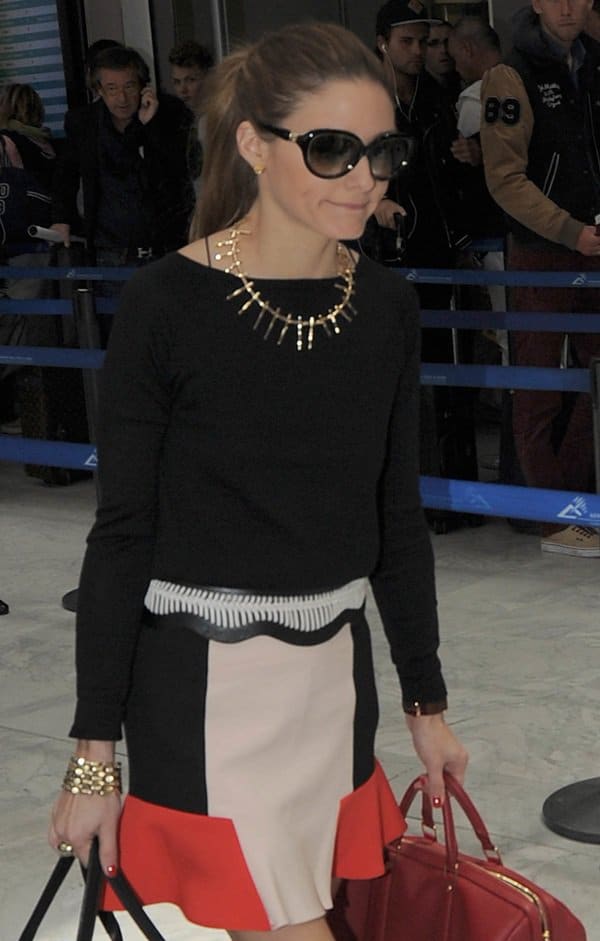 Olivia Palermo arriving at the Nice Airport for the 66th Annual Cannes Film Festival in Nice on May 25, 2013