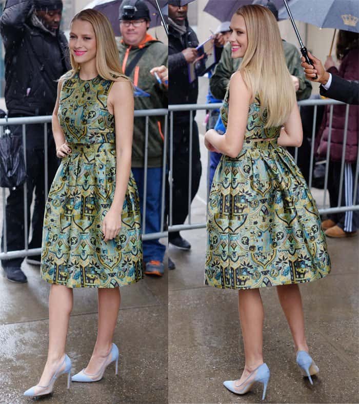 Teresa Palmer wore a look from Australian women's fashion label Camilla and Marc